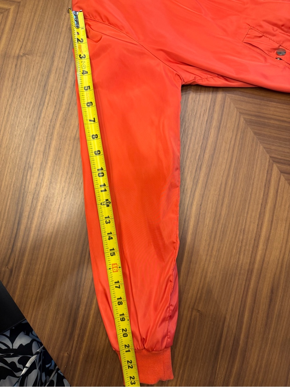 36 Point 5 Orange Bomber Jacket - Picture 7 of 8
